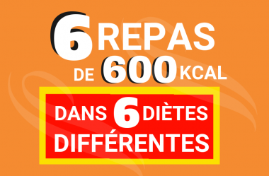 6 Repas de 600 calories dans 6 diètes différentes